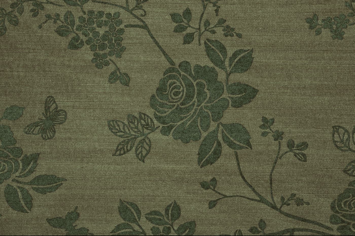 A soft sage floral damask pattern
